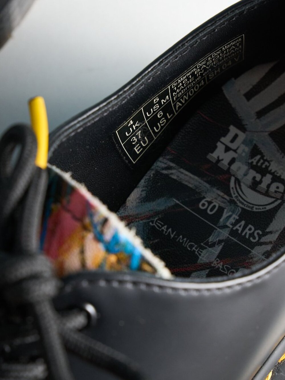 Dr. Martens 1461 Basquiat Limited Edition Oxford Shoes – Black + Multi | W6 - Picture 7 of 8